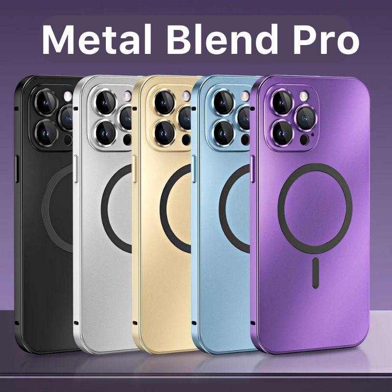 Case Metal Blend Pro em metal e carregamento MagSafe