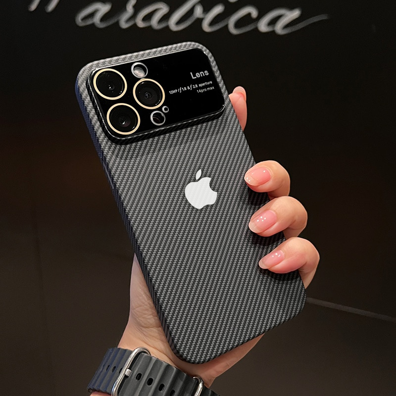 Case Nano Carbon Exclusive design em fibra de carbono premium