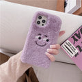 Case Fluffly de Pelúcia sorridente para Iphone