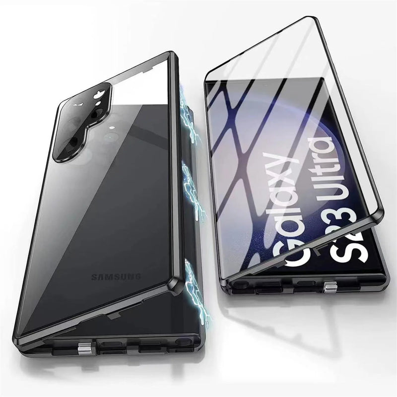 Capa Samsung Proteção 360 ° com vidro temperado HD Glass