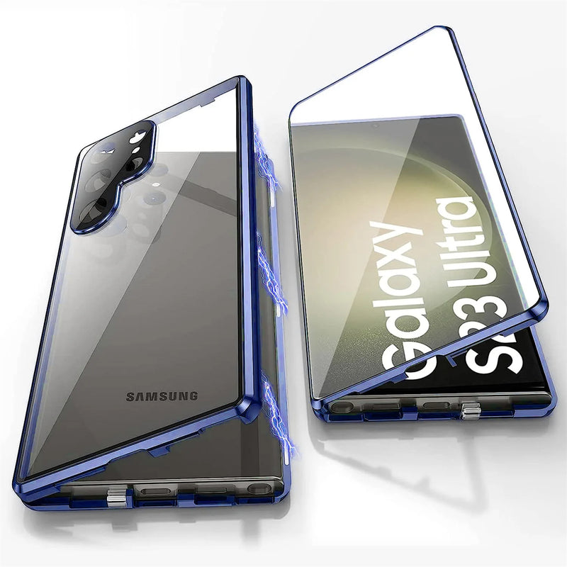 Capa Samsung Proteção 360 ° com vidro temperado HD Glass